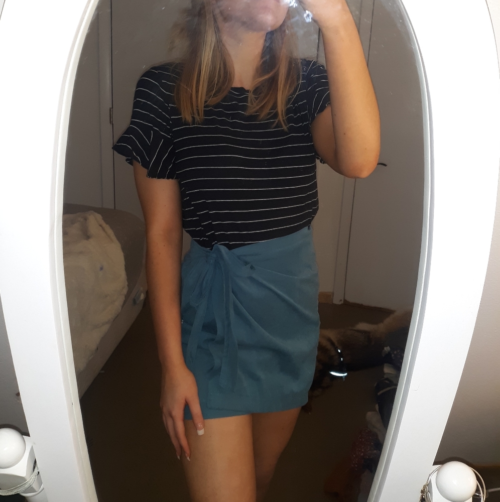 Blue skirt